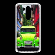Coque LG G3 2cv verte de collection
