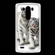 Coque LG G3 Tigre blanc