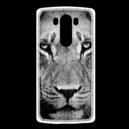 Coque LG G3 Lion en noir et blanc