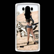 Coque LG G3 Moto cross sexy 