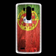 Coque LG G3 Drapeau Portugal imitation bois