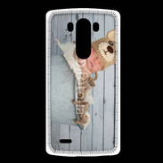 Coque LG G3 Bébé nounours dormant dans une bassine