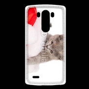 Coque LG G3 Chaton Noël