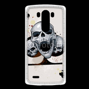 Coque LG G3 Carte tête de mort trèfle