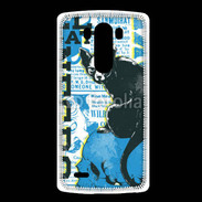 Coque LG G3 Tête de Mort Chat noir