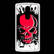 Coque LG G3 Tête de Mort en Rouge et Noir