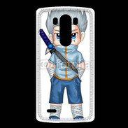 Coque LG G3 Chibi style illustration of a superhero 2