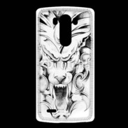 Coque LG G3 visage de gargouille en dessin 25