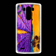 Coque LG G3 Peinture de champs de lavande 