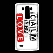 Coque LG G3 Keep calm et love me