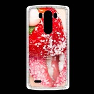 Coque LG G3 Fraise et bouche
