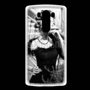 Coque LG G3 Aristocrate en noir et blanc