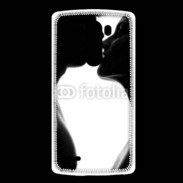 Coque LG G3 Couple d'amoureux en noir et blanc