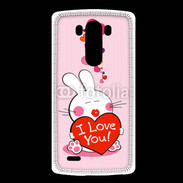 Coque LG G3 I love you Bunny