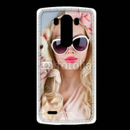 Coque LG G3 Femme glamour avec chihuahua