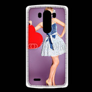 Coque LG G3 femme glamour coeur style betty boop