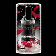 Coque LG G3 Bouteille alcool pétales de rose glamour