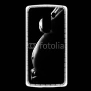 Coque LG G3 Femme enceinte en noir et blanc