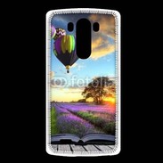 Coque LG G3 Montgolfière et lavande 