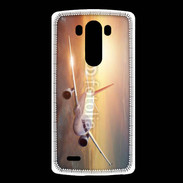 Coque LG G3 Avion de ligne au coucher de soleil