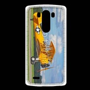 Coque LG G3 Avio Biplan jaune