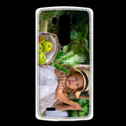 Coque LG G3 Petite fille avec panier de pommes