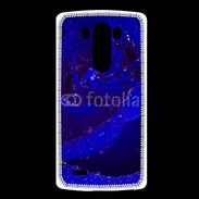 Coque LG G3 Fleur rose bleue