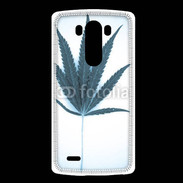 Coque LG G3 Marijuana en bleu et blanc