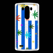 Coque LG G3 Drapeau Uruguay cannabis