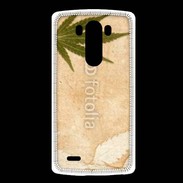 Coque LG G3 Fond cannabis vintage