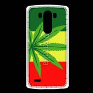 Coque LG G3 Drapeau reggae cannabis