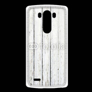 Coque LG G3 Aspect bois blanc vieilli