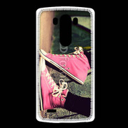 Coque LG G3 Converses roses vintage