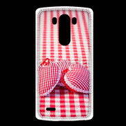 Coque LG G3 Mode vichy et petit coeur