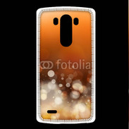 Coque LG G3 Fond bulles ocres