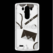 Coque LG G3 Fond fashion noir et blanc