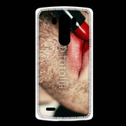 Coque LG G3 bouche homme rouge