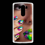 Coque LG G3 Bouche et ongles multicouleurs 5