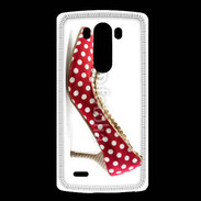 Coque LG G3 escarpin petits pois