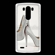 Coque LG G3 Escarpins strass argent