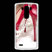 Coque LG G3 Escarpins rouges et perles