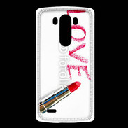 Coque LG G3 Love avec rouge à lèvres