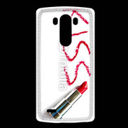 Coque LG G3 Kiss avec rouge à lèvres