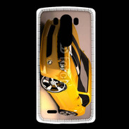 Coque LG G3 Belle voiture jaune et noire