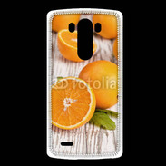 Coque LG G3 Belles oranges sur fond en bois
