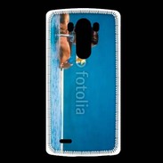 Coque LG G3 Femme sirotant un cocktail face à la mer