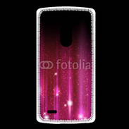 Coque LG G3 Rideau rose à strass
