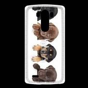 Coque LG G3 Alignement de petits chiens