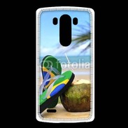Coque LG G3 Plage Brésil et noix de coco