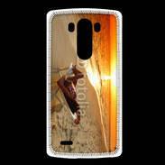 Coque LG G3 Couché de soleil agréable sur la plage
